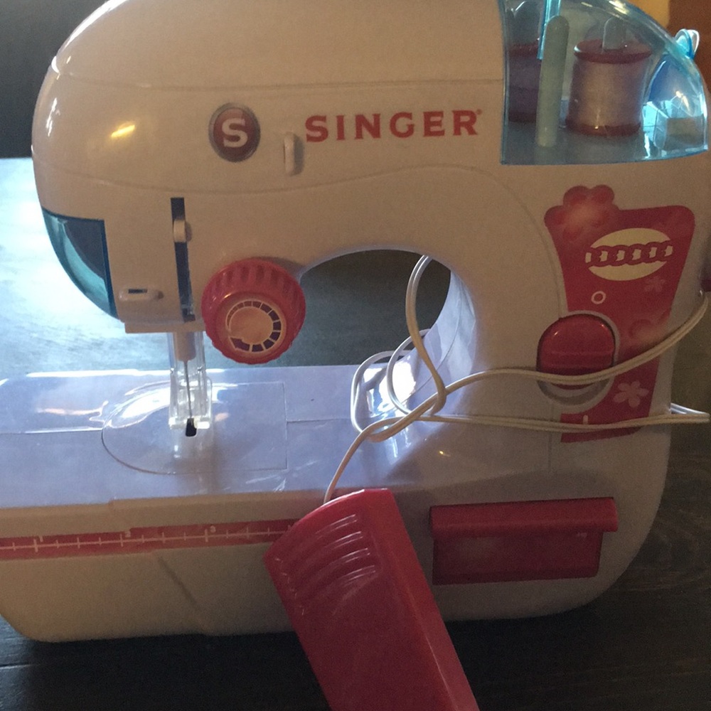 A singer sewing machine